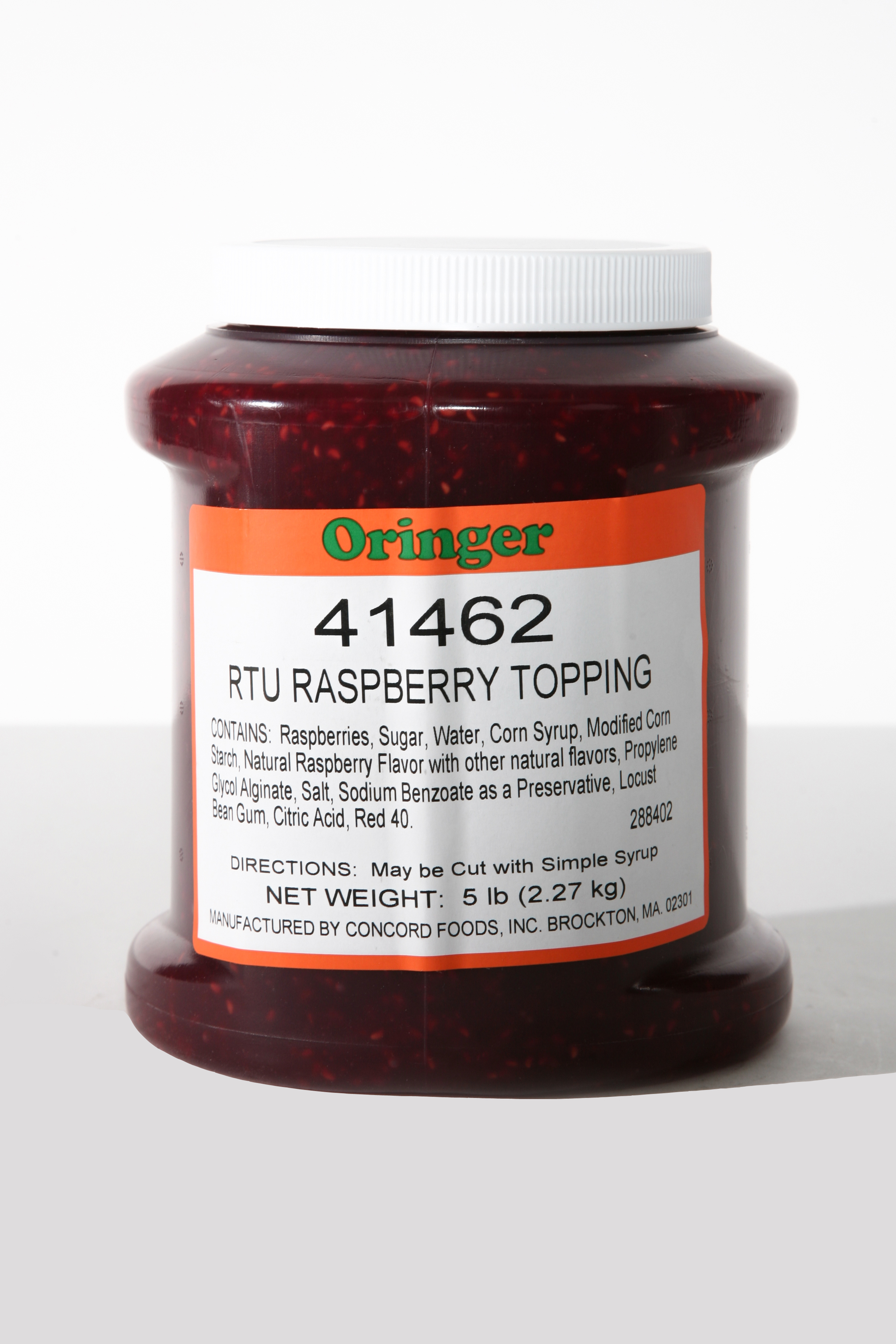 ORG RED RASPBERRY TOPPING